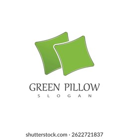 Stylized Pillow logo vector and symbol design