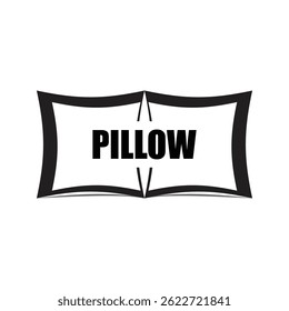 Stylized Pillow logo vector and symbol design