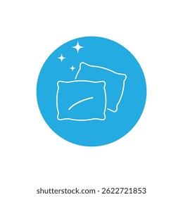 Stylized Pillow logo vector and symbol design