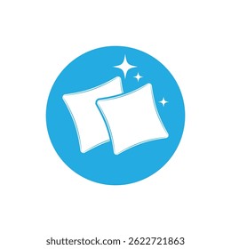 Stylized Pillow logo vector and symbol design