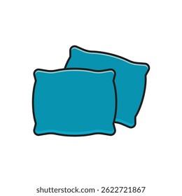 Stylized Pillow logo vector and symbol design