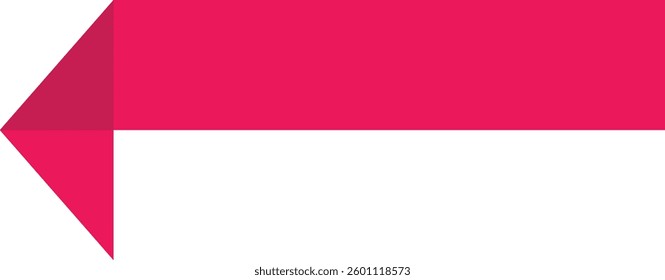 Stylized Pink Arrow Graphic Simple