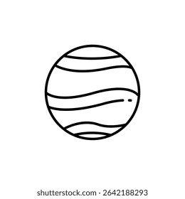 Stylized Planetary Representation With Curving Lines On Transparent Field - Powered by Shutterstock - Get 15% off with code: PIKWIZARD15