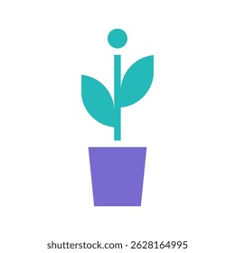 Stylized plant illustration depicting growth, simplicity, and botanical essence