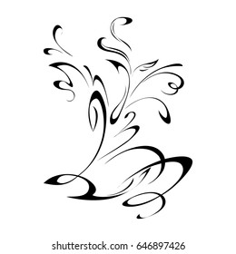 stylized plant on white background