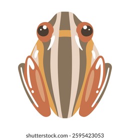 Stylized Poison Dart Frog Vector Illustration