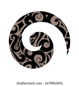 Símbolo polinesio estilizado para nuevo comienzo, vector