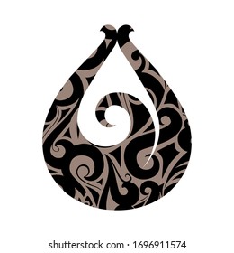 Stylized Polynesian symbol for new beginning, vector
