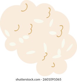 Stylized Popcorn Illustration Cute Simple
