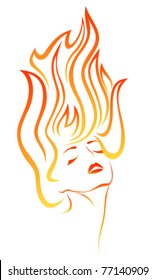 12,828 Flame hair Images, Stock Photos & Vectors | Shutterstock