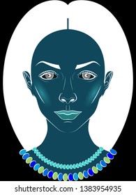 stylized portrait of a girl in fantasy style
