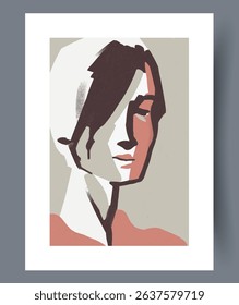A stylized portrait of a woman using a contemporary color palette that captivates viewers
