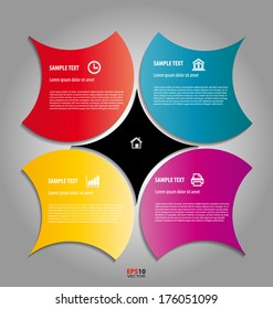 Stylized presentation,option template for interactive data communication