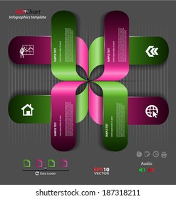 Stylized presentation,option template for interactive data communication