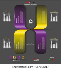 Stylized presentation,option template for interactive data communication