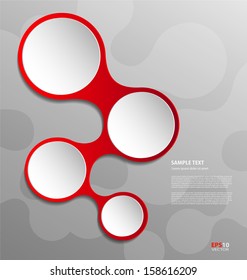 	Stylized presentation,option template with metaball embellishment