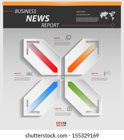 Stylized presentation,option template for multipurpose design needs