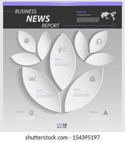 Stylized presentation,option template for multipurpose use in design