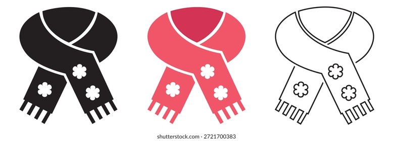 Stilisiertes Fragezeichensymbol . Minimale Vektorgrafik stilisierter Fragezeichensymbole in Schwarz und Rosa, die Fragezeichen, FAQ, Hilfe und Unsicherheitskonzepte darstellen.