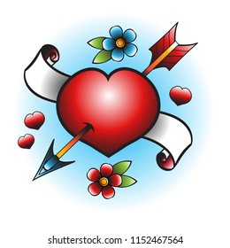 Heart Arrow Tattoo Hd Stock Images Shutterstock