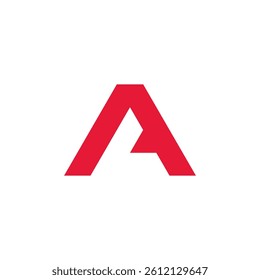 Stylized Red A Monogram Logo