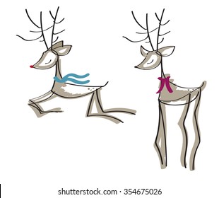 Stylized Reindeer