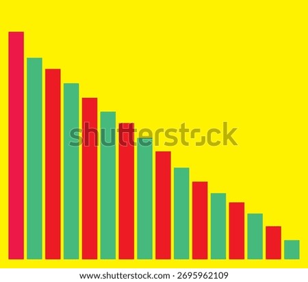a stylized representation of a candlestick chart, a financial chart used to visualize price movements over time. The image depicts a bullish reversal pattern.