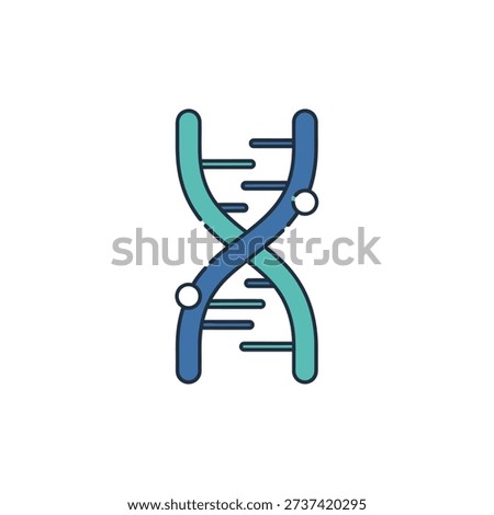 Stylized representation of DNA molecule structure
