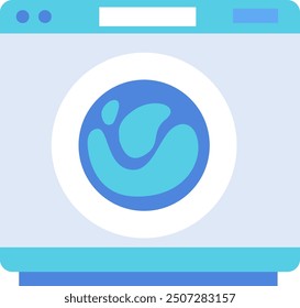 a stylized representation of a washing machine