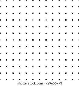 Stylized rhombuses and dots background. Seamless surface pattern design with diamonds shapes ornament. Checks wallpaper. Ethnic mosaic motif. Embroidery ornate. Digital paper, textile print. Vector.