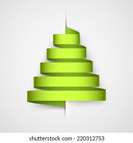 Stylized ribbon of Christmas tree.