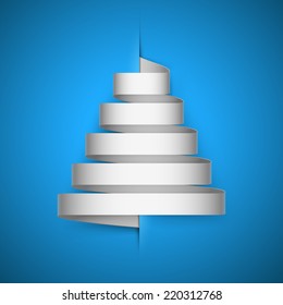 Stylized ribbon of Christmas tree.