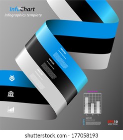 	Stylized ribbon presentation,option template