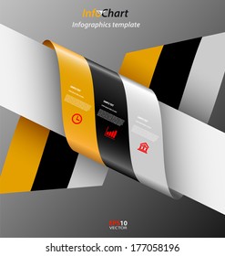 	Stylized ribbon presentation,option template