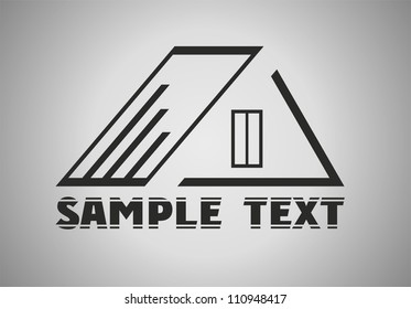 Stylized roof in black color