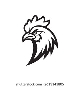  Stylized Rooster Logo  Design with Dynamic Pose