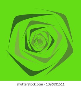 Stylized Rose in Ethnic Style. Vector Flower. Geometric Illustration. Beautiful Rose for Textile, Tile, Paper, Card, Banner, Fabric, Illustration. Symbol.