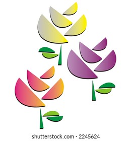 stylized roses