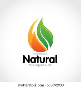 Stylized round shape graphic logo template, vector illustration isolated on white background. Creative logotype template with round foliage, environment, nature, growth concept.