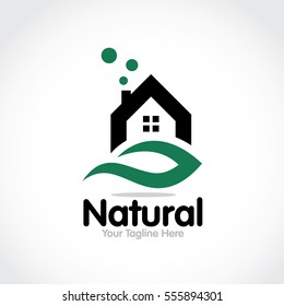 Stylized round shape graphic logo template, vector illustration isolated on white background. Creative logotype template with round foliage, environment, nature, growth concept.