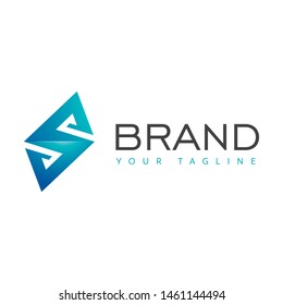 Stylized "S" Logotype, in symmetry 