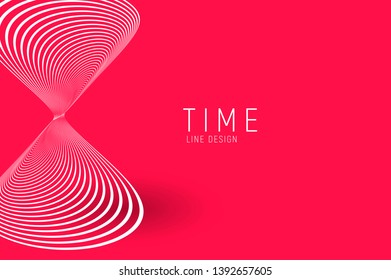 stylized sand watch, red minimalistic artistic wallpaper