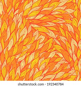 Stylized seamless fire background with abstract flames