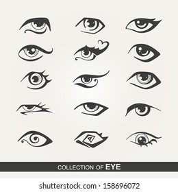 Stylized set of eyes