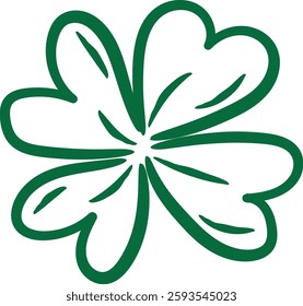 Stylized Shamrock Vector for St. Patrick's Day Designs