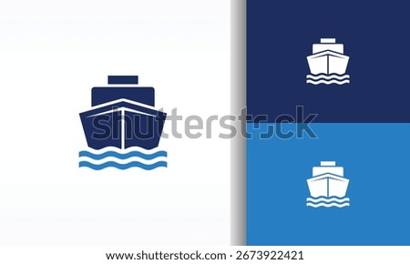 The Stylized Ship Logo on Waves