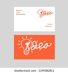 Stylized sign of vector lightbulb logotype. New idea symbol and icon, flat bright cartoon bulb.