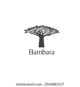 A stylized silhouette of a baobab tree with the word "Bambara" written below it.