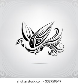 Stylized silhouette of the bird