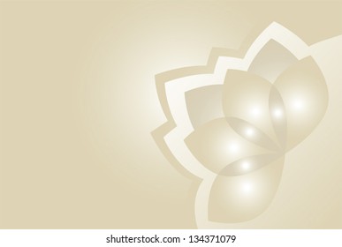 Stylized silver flower background